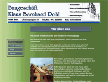 Tablet Screenshot of baugeschaeft-pohl.de